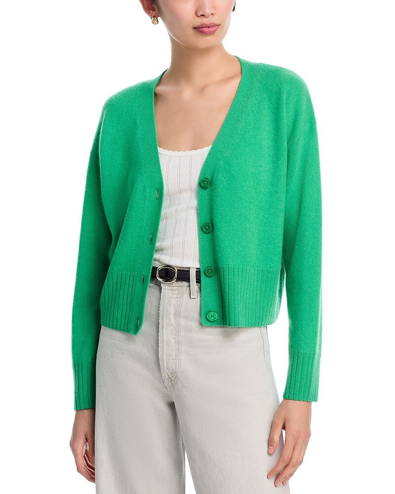 アクア レディース アウター カーディガン Vネック AQUA 100% Cashmere V Neck Cardigan - Exclusiverte アクア