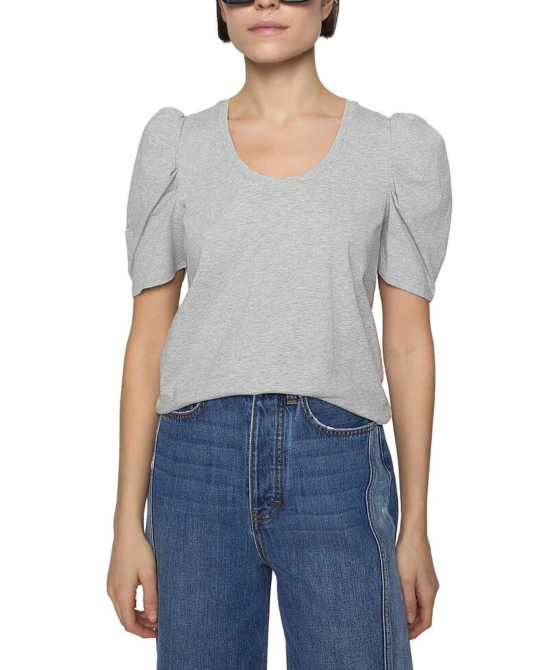 レベッカミンコフ レディース トップス シャツ Rebecca Minkoff Janine Short Sleeve Top Grey グレー