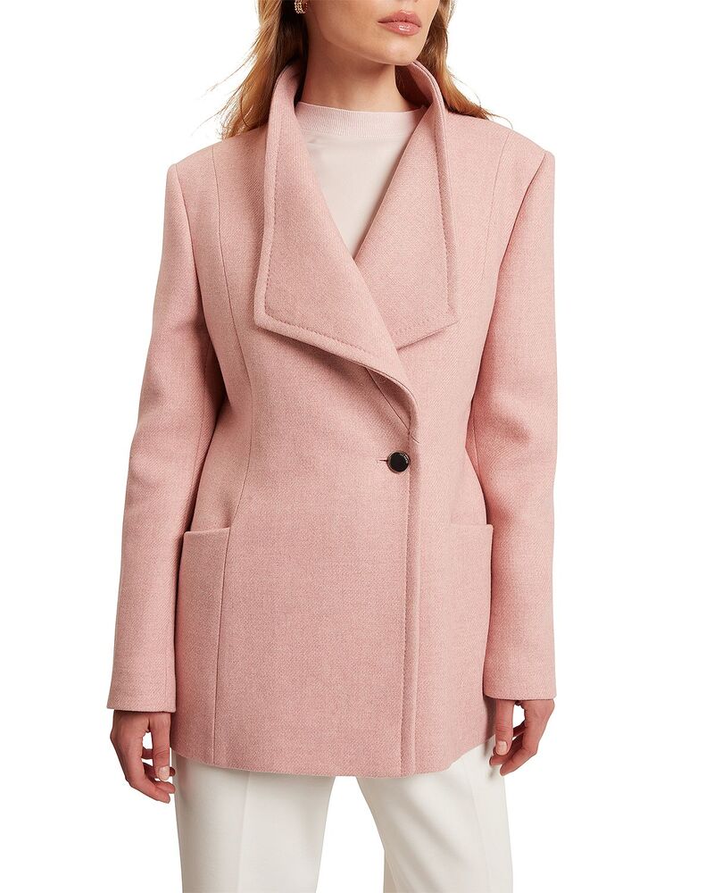 テッドベーカー レディース アウター コート Ted Baker Evigna Wrap Coat Pale Pink ピンク