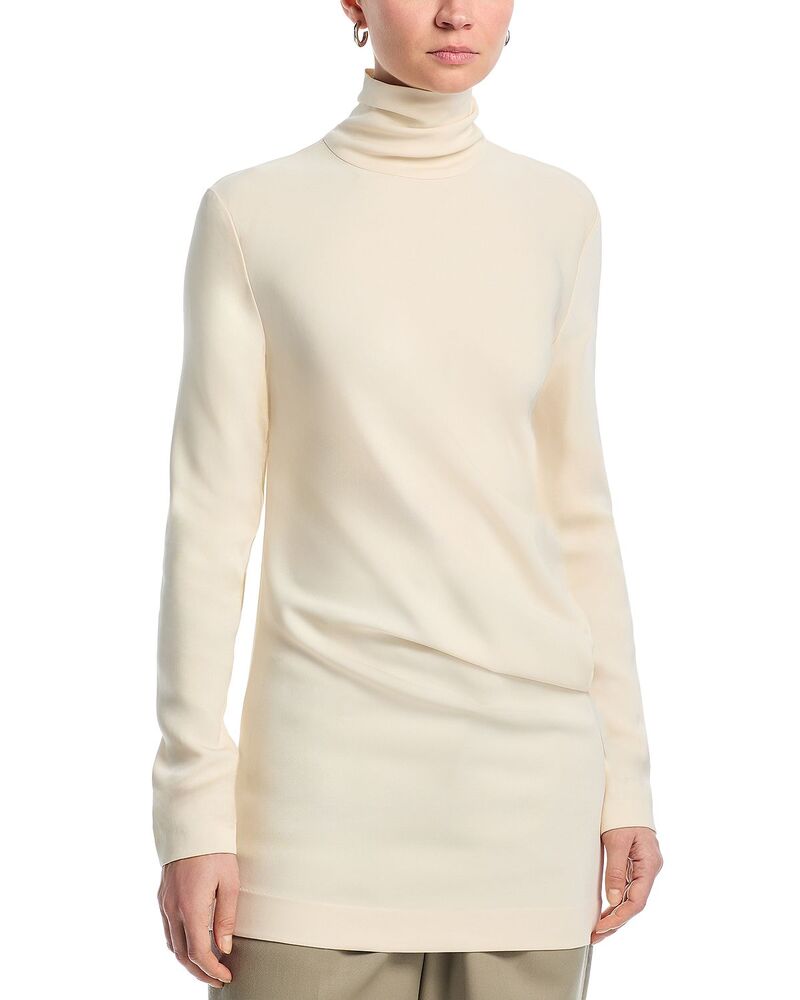 トーテム レディース トップス シャツ ハイネック ブラウス TOTEME High Neck Twist Blousecru エクリュ｜ReVida 店