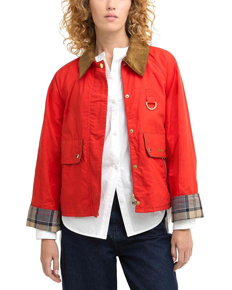 バブアー レディース アウター ジャケット・ブルゾン Barbour Mackworth Jacket Vermillion