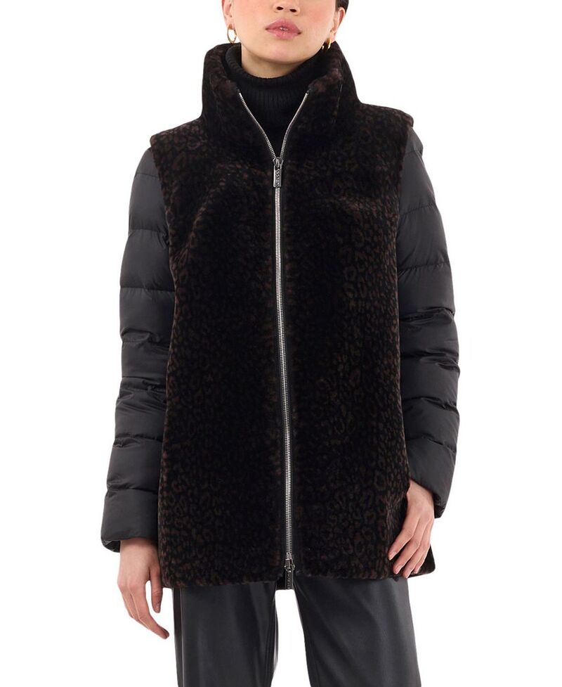 ゴルスキ レディース アウター 上衣・上衣 Gorski Shearling Lamb Jacket Black/Brown Lprd 黒いこと