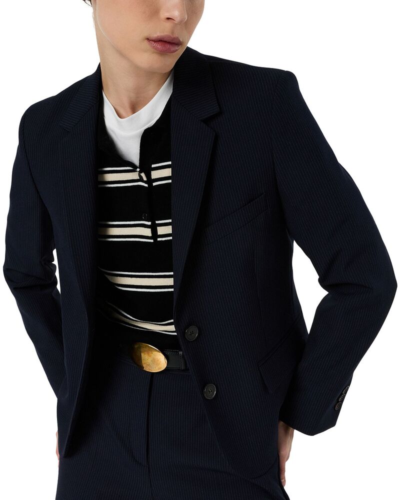 ジェラルド・ダレル レディース アウター 上衣・上衣 スポーツジャケット Gerardarel Tayana Pinstripe Blazer Navy 米国海軍
