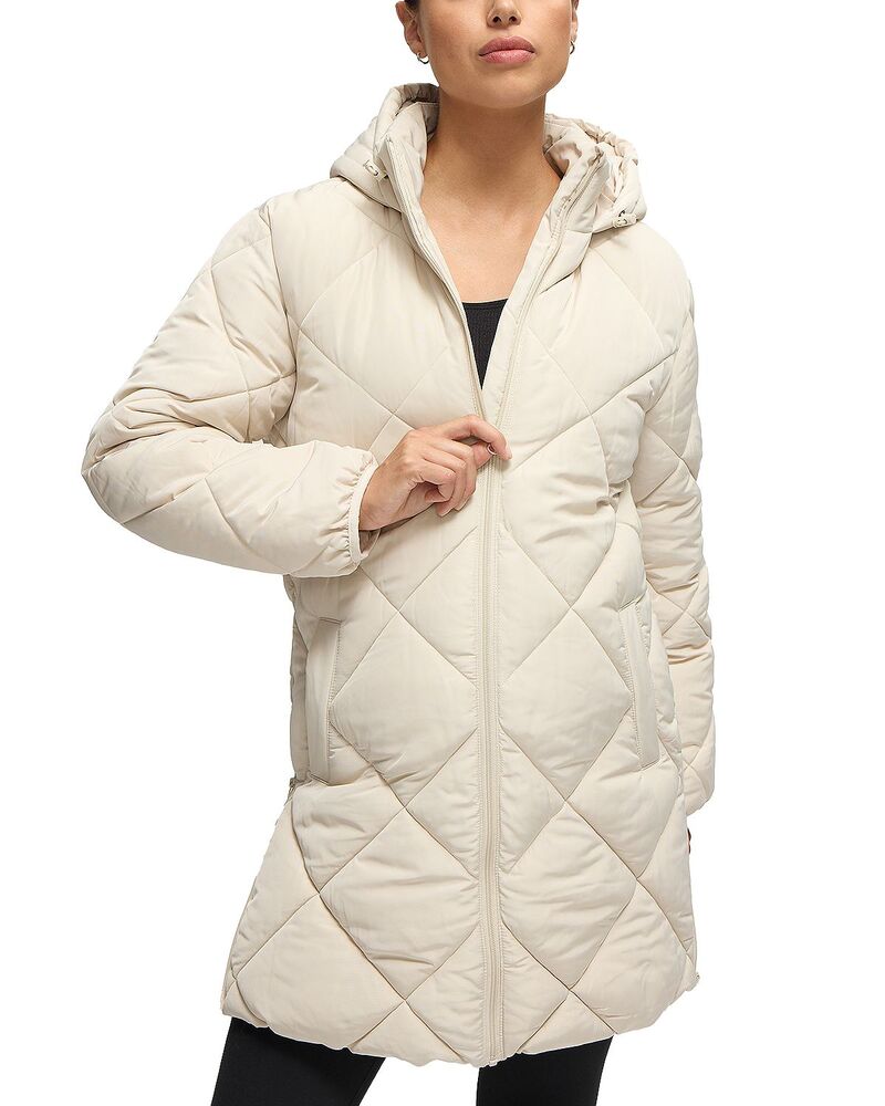 イングリッド\u0026イザベル レディース アウター 厚地の外套 マタニティ Ingrid \u0026 Isabelongline Puffer Maternity Coat Stone 石ころ