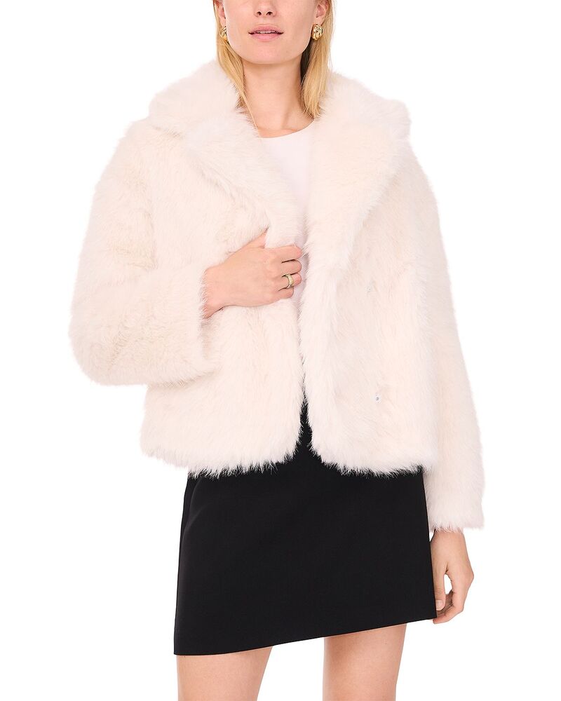 ワンステイト レディース アウター ジャケット・ブルゾン 1.STATE Faux Fur Jacket New Ivory アイボリー