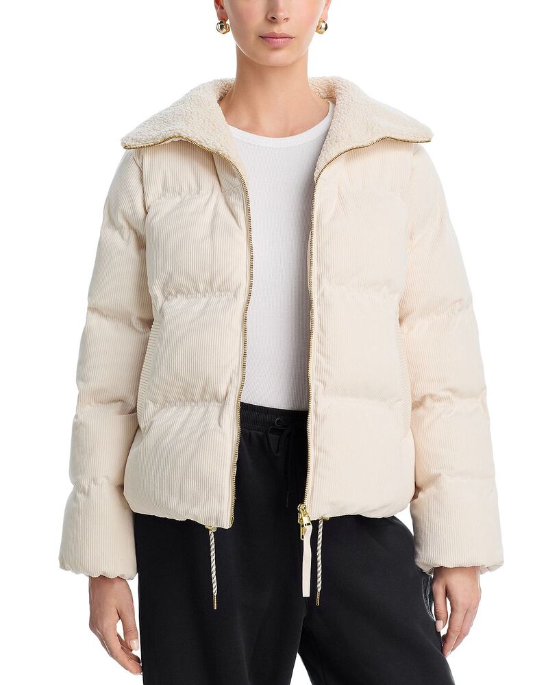 バーレイ レディース アウター ジャケット・ブルゾン Varley Brackley Cord Puffer Jacket Birch