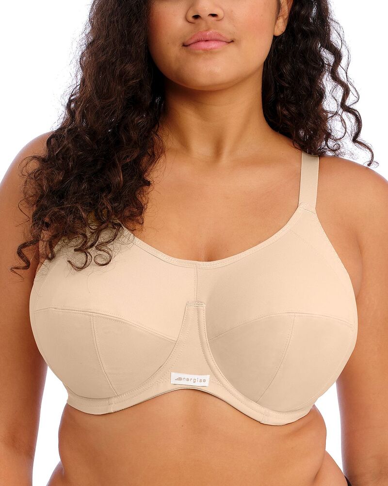 猥りがましいミ レディース アンダーお召しもの ブラ Elomi Energise Underwire Sports Bra Nude インナー・下着・ランジェリー-インナー・下着・ナイトウェア-レディース