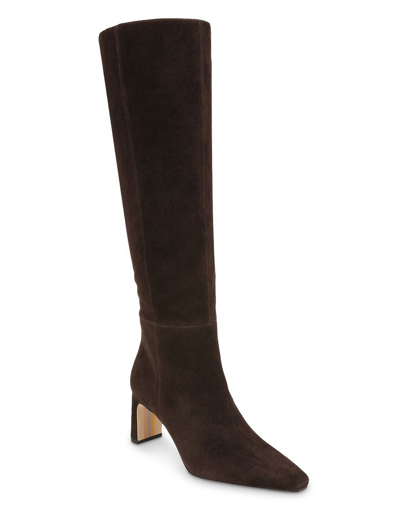 サムエデルマン レディース シューズ ブーツ・レインブーツ ヒール Sam Edelman Women'sylvia Pointed Toe Higheel Boots Chocolate Brown Suede ブラウン