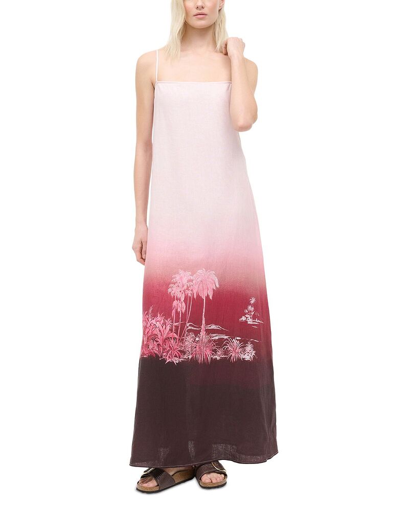 スタウド レディース トップス ワンピース リネン マキシ STAUD Laura Linen Maxi Dress California