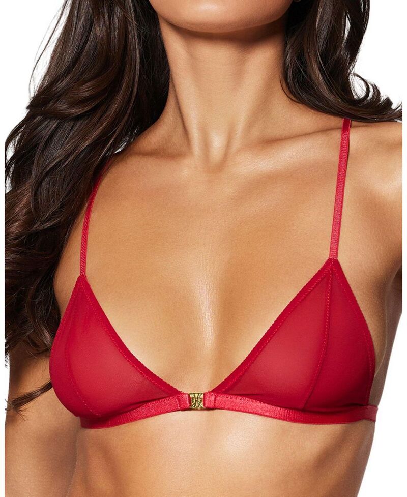 キキデモントパーネス レディース アンダーウェア ブラジャー KIKI DE MONTPARNASSE Brienne Soft Bra Red レッド｜ReVida 店