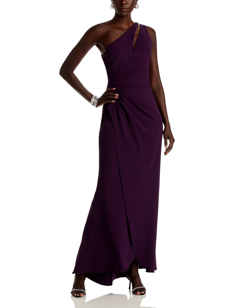 アクア レディース トップス 衣装 カットアウト AQUA Cutout One Shoulder Gown - Exclusive Mulberry