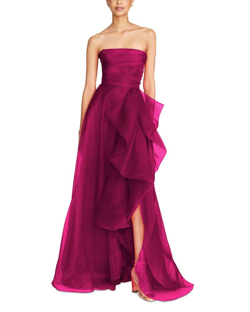 セイア レディース トップス ワンピース ドレープ Theia Teresa Draped Gown Sangria