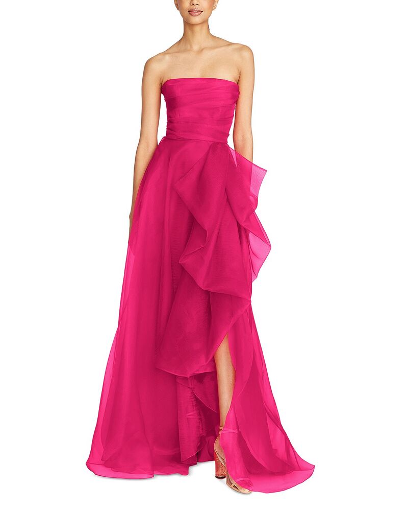 セイア レディース トップス 衣裳 ドレープ Theia Teresa Draped Gown Zinnia ワンピース-レディースファッション