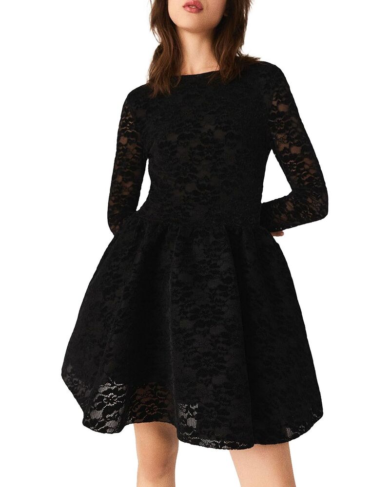 マージュ レディース トップス ワンピース ベルベット Maje Velvet Dress Black ブラック