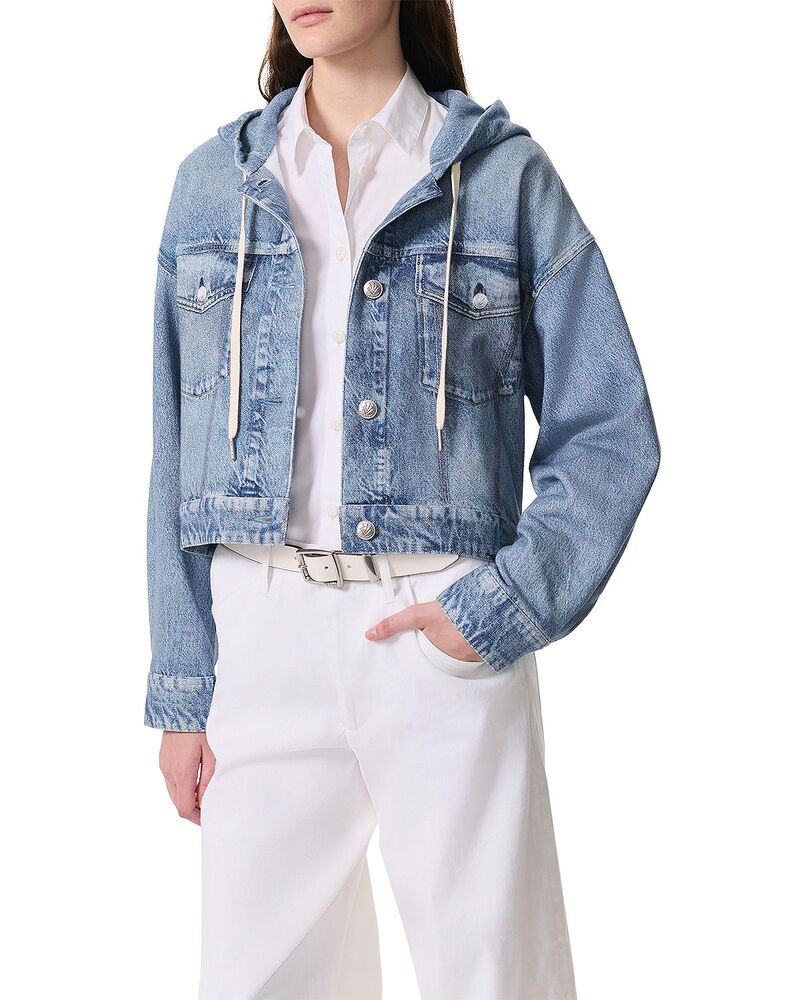 ラグアンドボーン レディース アウター ジャケット・ブルゾン パイル rag & bone Miramar Terry Hooded Trucker Jacket Coney｜ReVida 店