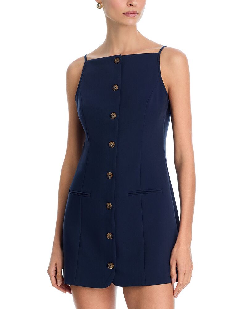 フレンチコネクション レディース トップス ワンピース ミニ FRENCH CONNECTION Azra Twill Square Neck Mini Dress Marine 20,790円