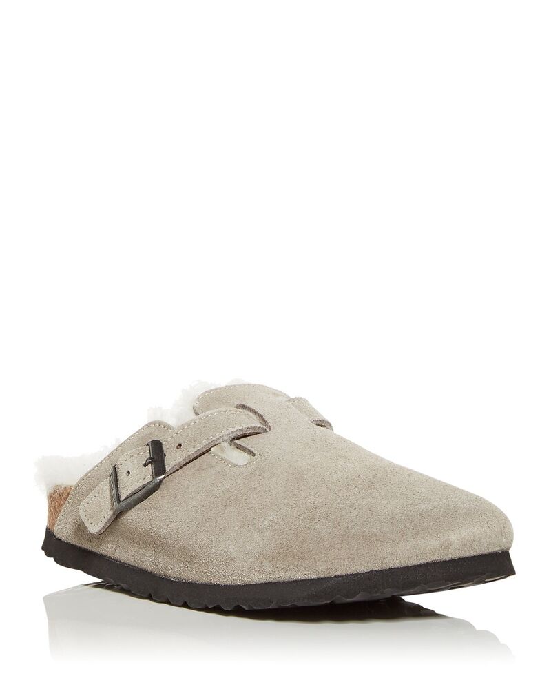 ビルケンシュトック レディース シューズ サンダル Birkenstock Women's Boston Shearling Clogs Gray グレー