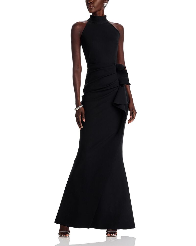 チアラ ボニ プティ 衣裳 レディース アンダー御召しもの ナイト爵御召しもの ノースリーブ Chiara Boni La Petite Robe Gudrum Sleeveless Mermaid Gown Black 黒いこと