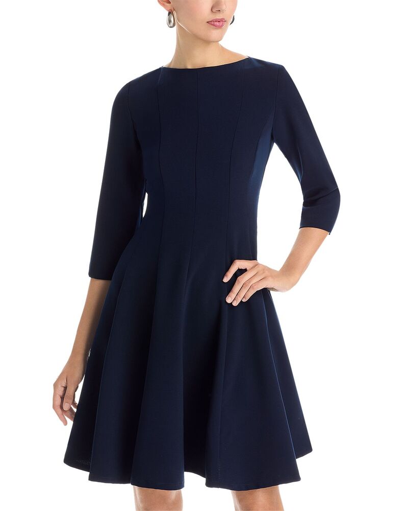 キャロライン サクラ色 レディース トップス 衣装 Caroline Rose Boat Neck Dress Navy 米国海軍