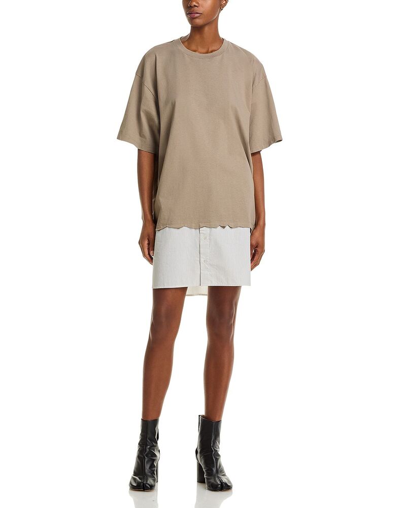 マルタンマルジェラ レディース トップス ワンピース ミニ MM6 Maison Margiela Combo Mini Dress Beige ベージュ
