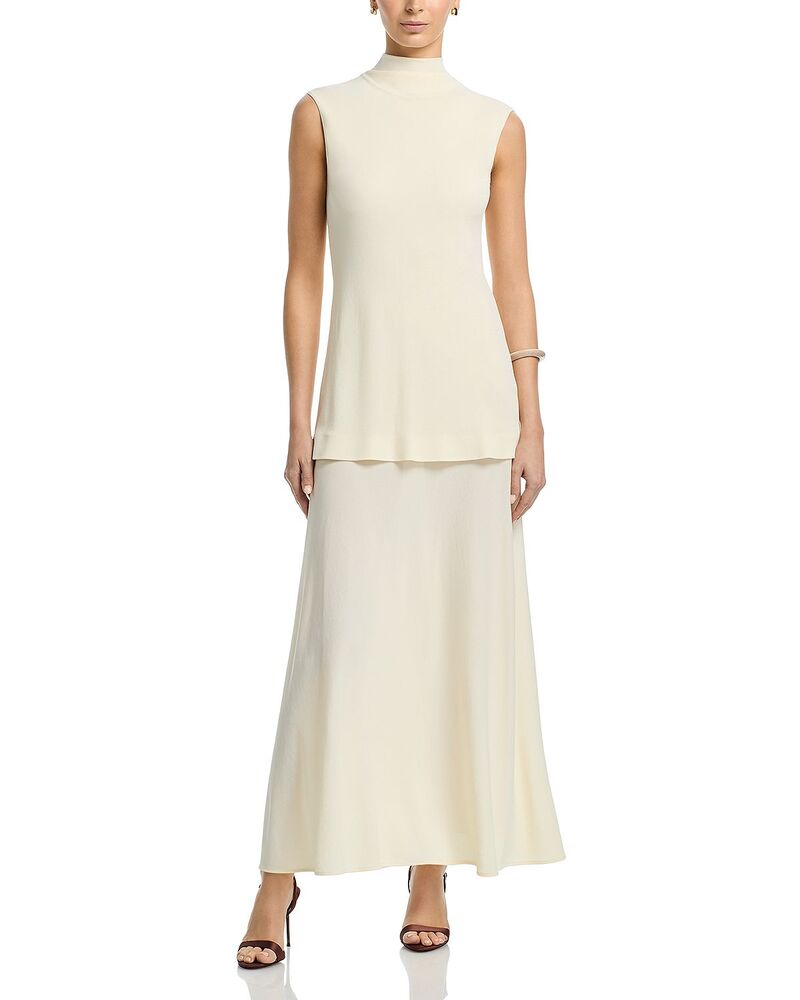ジル・サンダー レディース トップス ワンピース Jil Sander Double Layer Mid Length Dress Chalk チョーク