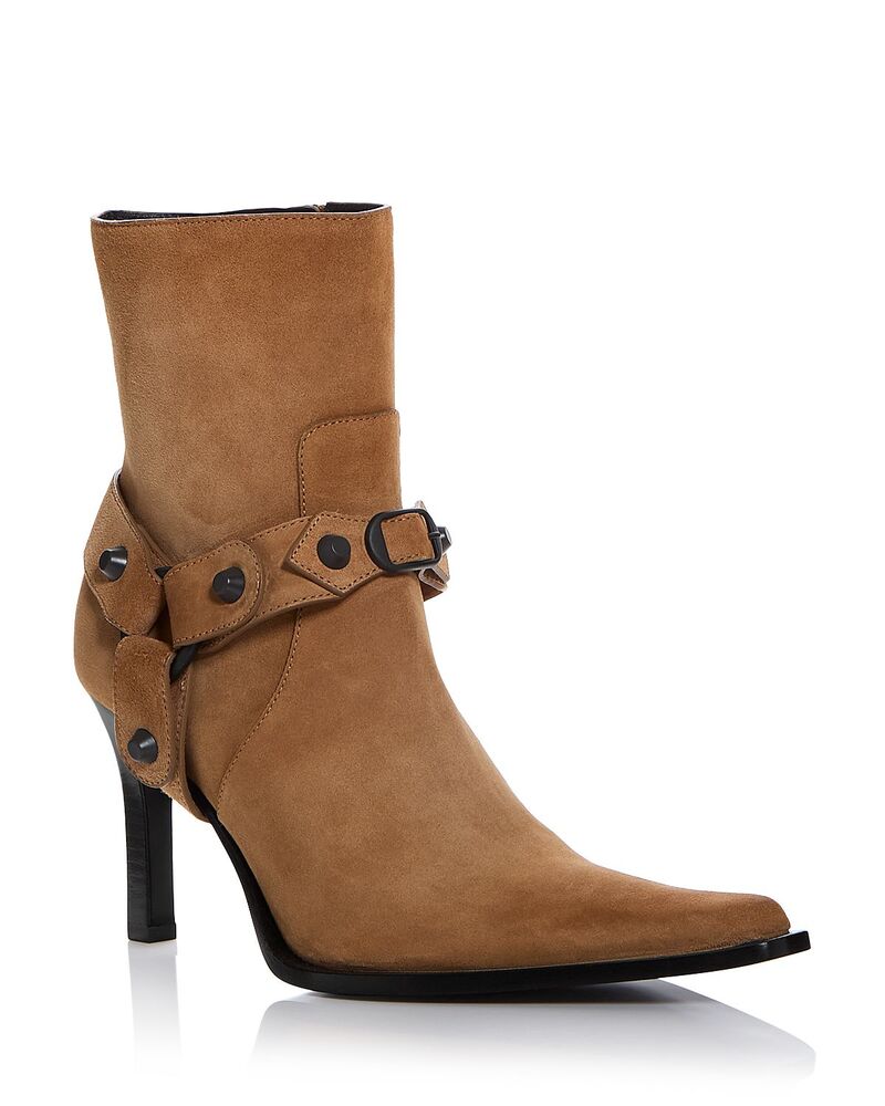バレンシアガ レディース シューズ ブーツ・レインブーツ Balenciaga Women\u0027s City Harness Booties Camel/Brass 駱駝