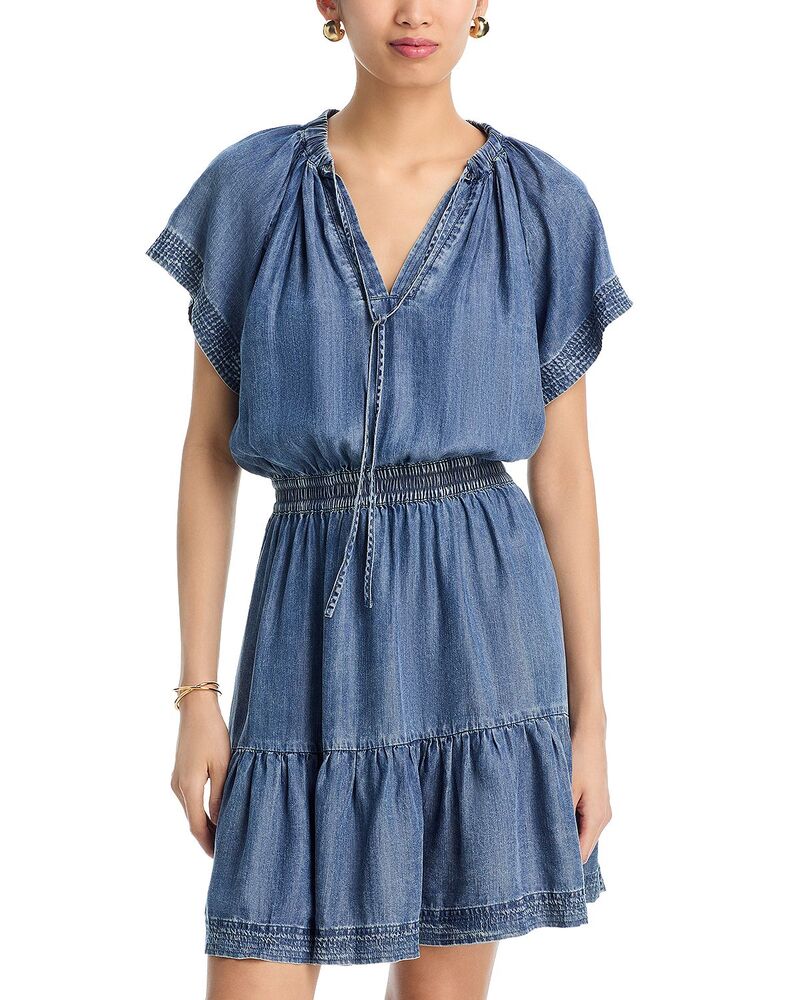 レイルズ レディース トップス ワンピース ティアード ミニ Rails Covera Tiered Mini Dress Blue Ridge ブルー