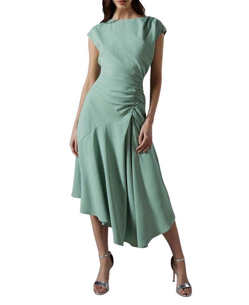 コースト レディース トップス ワンピース ドレープ ミディ キャップ Coast Drape Side Cap Sleeve Midi Dressage セージ