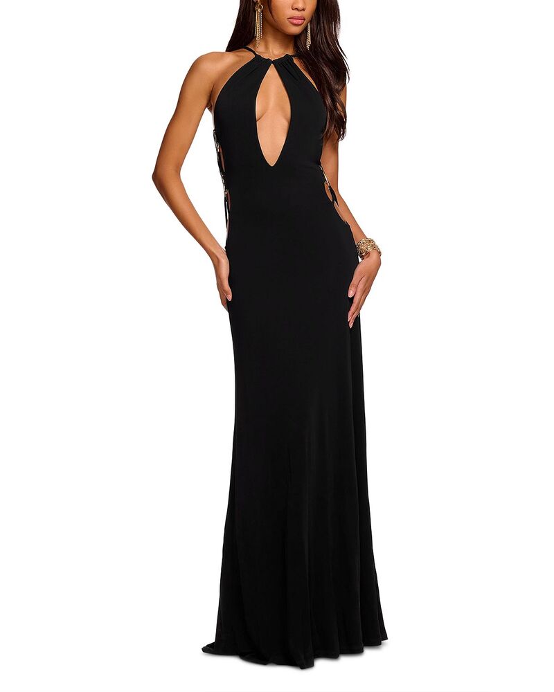 レイミー ブルック レディース トップス ワンピース カットアウト Ramy Brook Charlotte Cutout Gown Black ブラック