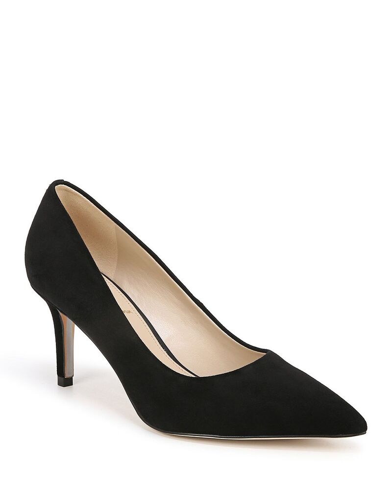 サムエデルマン レディース シューズ パンプス 踵 Sam Edelman Women\u0027s Vienna Pointed Toe Mid Heel Pumps Black 黒いこと