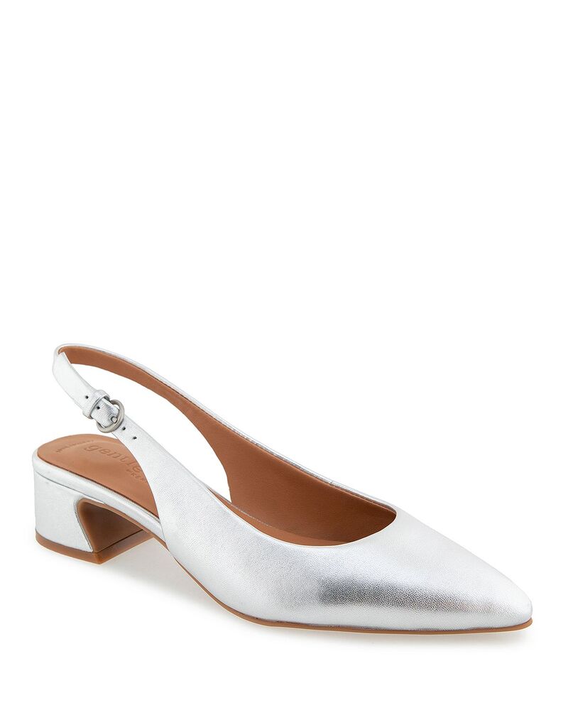 ケネスコール レディース シューズ パンプス Gentle Souls by Kenneth Cole Women's Georgia Pointed Pumpsilver Leather シルバー