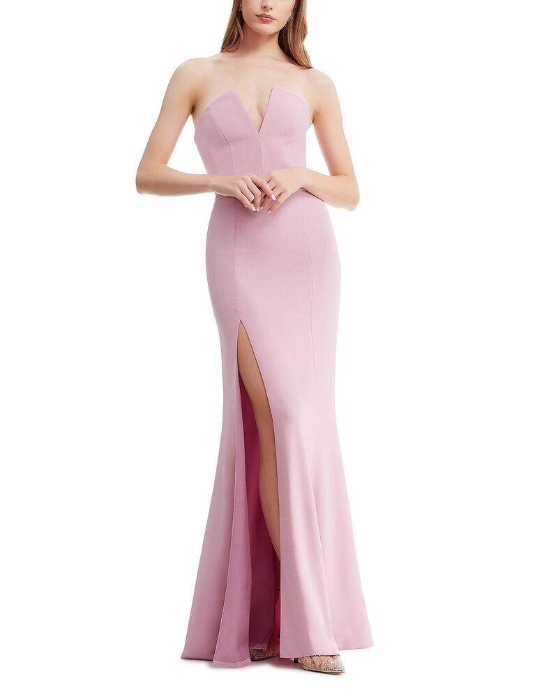 ドレスザポプレーション レディース トップス ワンピース Dress the Population Fernanda V Wire Bodycon Gown Lavender ラベンダー|ReVida 店