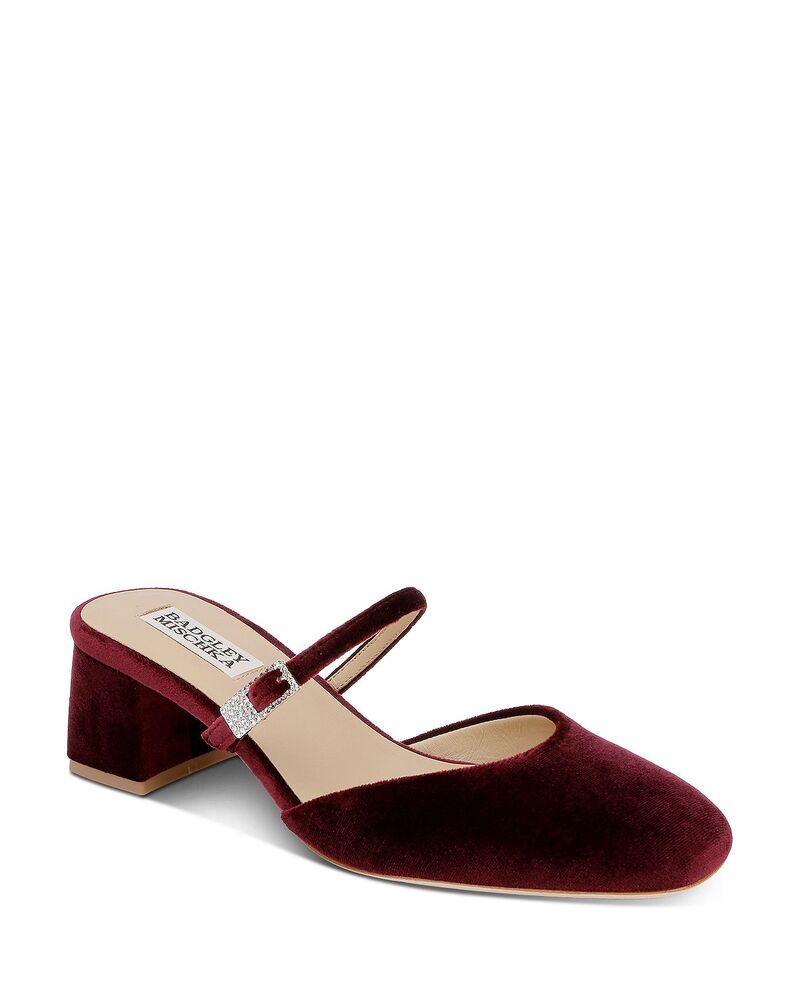 バッジェリーミシュカ レディース シューズ パンプス Badgley Mischka Women's Valarie Pumps Wine Velvet ワイン