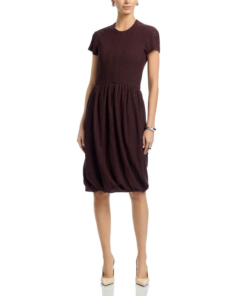 ジル・サンダー レディース トップス ワンピース Jil Sander Short Sleeve Balloon Dress Plum プラム