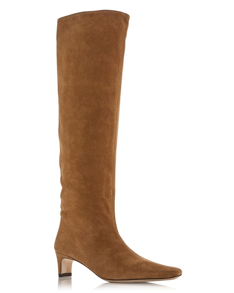 スタウド レディース シューズ ブーツ・レインブーツ トール STAUD Women's Wally Tall Boots Tan Suede タン｜ReVida 店