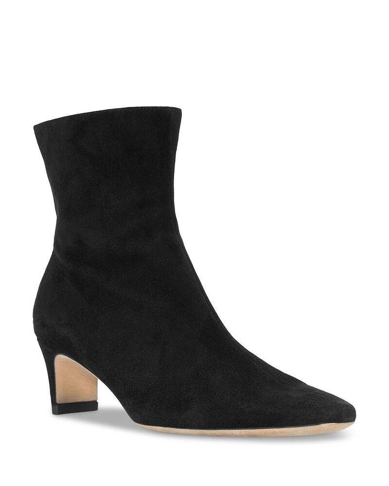 スタウド レディース シューズ ブーツ・レインブーツ アンクル STAUD Women's Wally Ankle Booties Black Suede ブラック