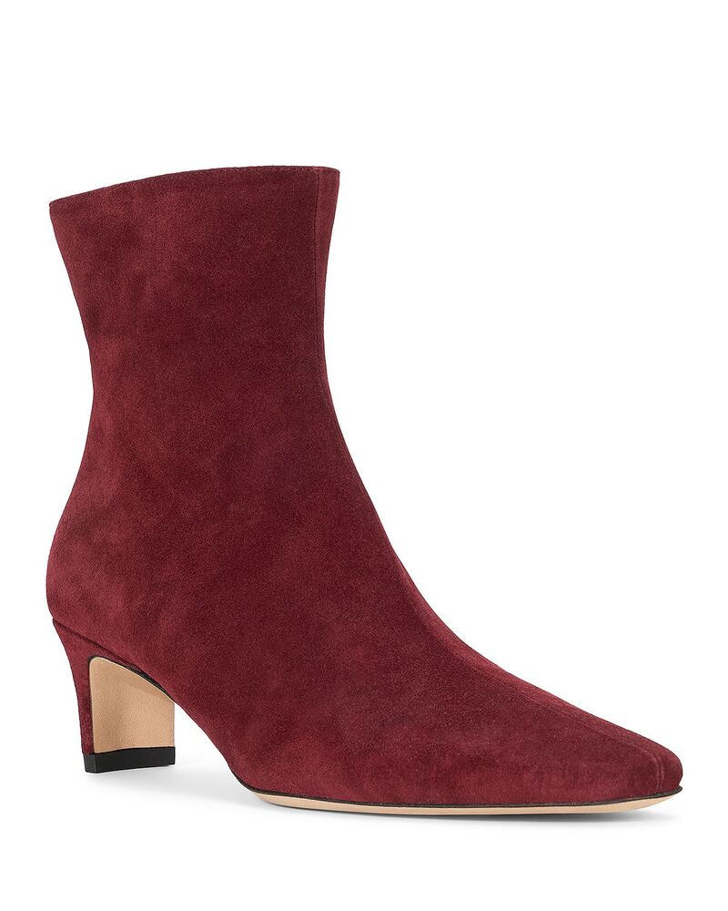 スタウド レディース シューズ ブーツ・レインブーツ アンクル STAUD Women's Wally Ankle Booties Pinot Suede