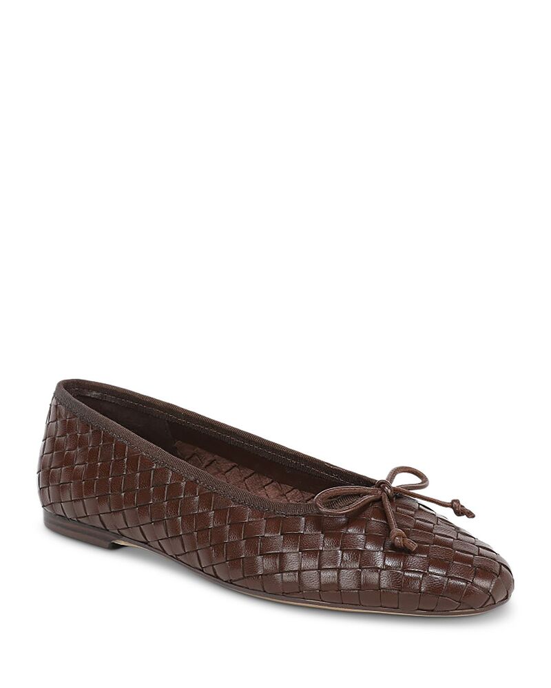 サムエデルマン レディース シューズ パンプス なめし革 Sam Edelman Women\u0027s Ruthie Leather Ballet Flats Terazzo Brown 赤銅色