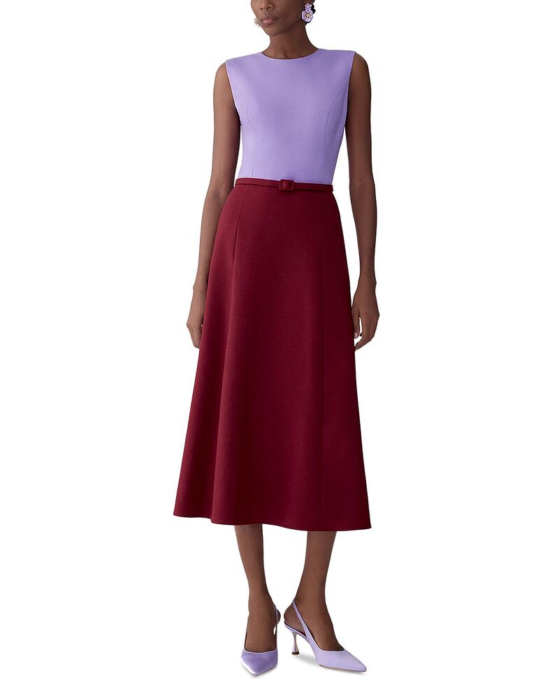 キャロライナヘレラ レディース トップス 衣裳 ノースリーブ 色合い立ちはだかる Carolina Herrera Sleeveless Colorblockedress Rioja Multi マルチ色合い