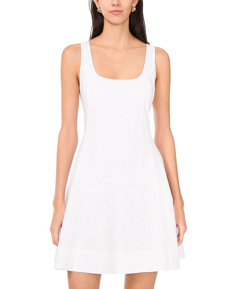 ワンステイト レディース トップス ワンピース 1.STATE Scoop Neck Full Circle Dress Ultra White ホワイト