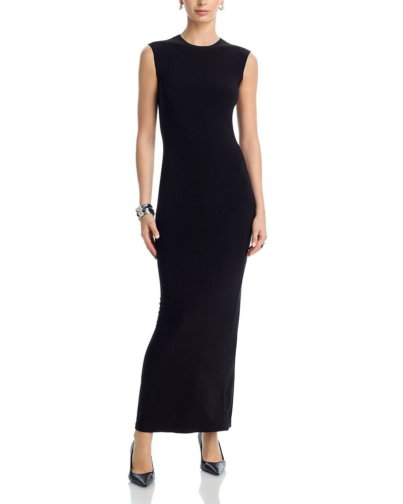 ノーマカマリ レディース トップス ワンピース ノースリーブ Norma Kamali Sleeveless Long Dress Black ブラック