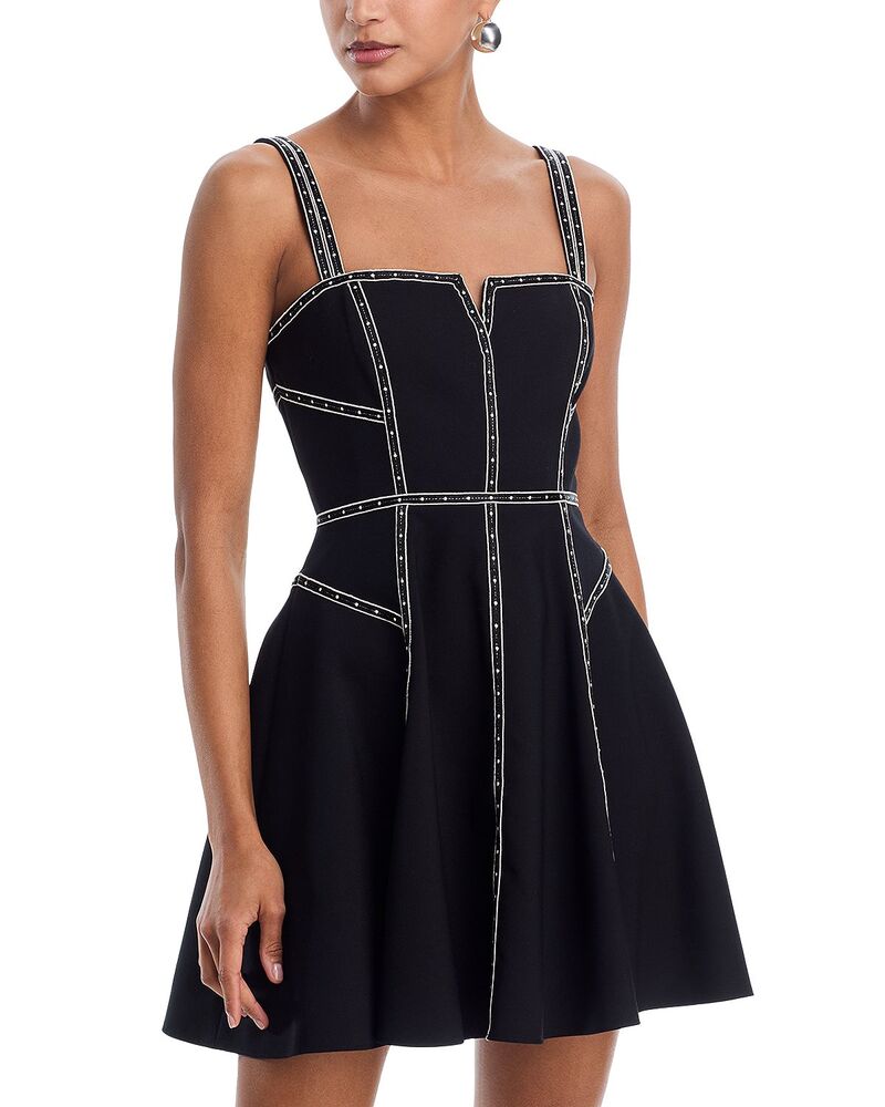 サンク ア セプト レディース トップス ワンピース Cinq ? Sept Jelena Ribbon Embellishedress Black/ivory アイボリー