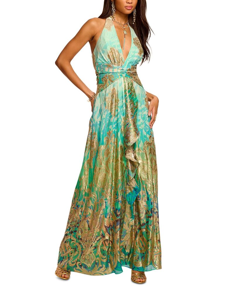 レイミー ブルック レディース トップス ワンピース Ramy Brook Ombr Stephanie Gown Bright Lime ライム