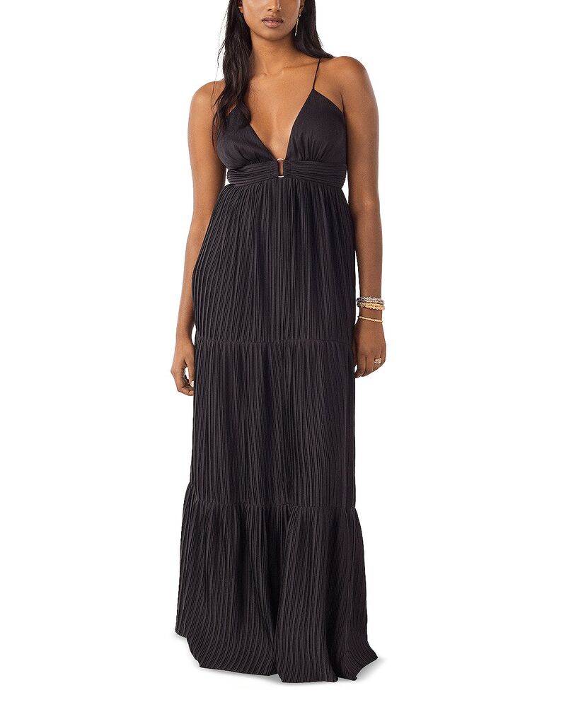バッシュ レディース トップス ワンピース ティアード マキシ ba&sh Wasta Tiered Maxi Dress Black ブラック|ReVida 店