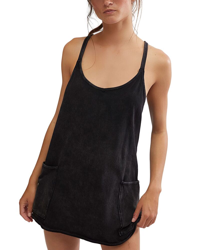 フリーピープル レディース トップス ワンピース ロンパース ミニ Free People Hot Shot Romper Mini Dress Black ブラック
