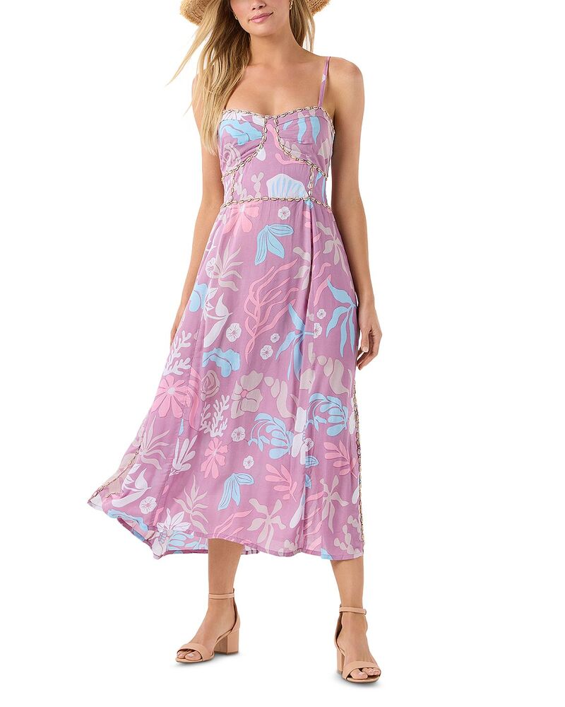 ティアールハワイ レディース トップス ワンピース マキシ Tiare Hawaii Rio Shell Trimaxi Dresshellscapes Mauve