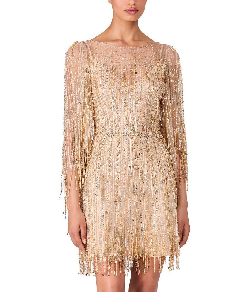 ジェニー・パッカム レディース トップス ワンピース ミニ Jenny Packham Dazzle Mini Dress Illusion｜ReVida 店