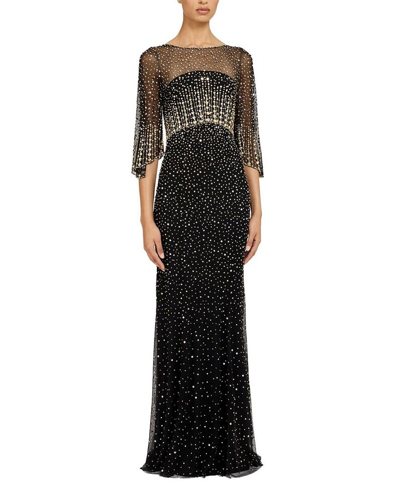 ジェニー・パッカム レディース トップス ワンピース マキシ Jenny Packham Kiya Maxi Dress Liquorice|ReVida 店