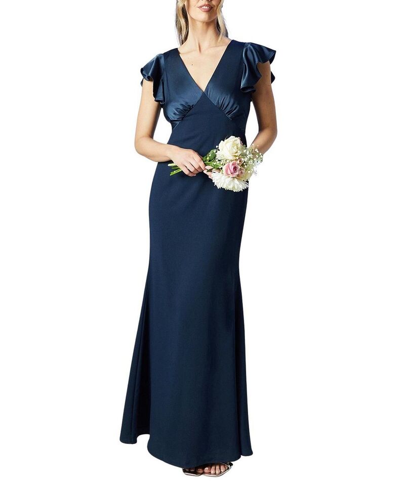 コースト レディース トップス ワンピース Vネック マキシ Coast V-Neck Angel Short Sleeve Maxi Dress Navy ネイビー