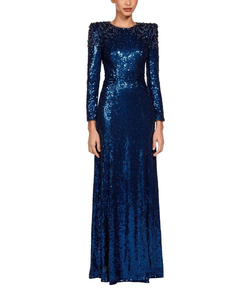 ジェニー・パッカム レディース トップス ワンピースパンコール Jenny Packham Dulcet Sequin-Embellishedress Blackthorne Blue ブルー｜ReVida 店 573,120円